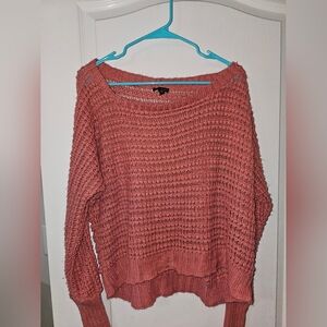 Express Women's Coral Knit Sweater
